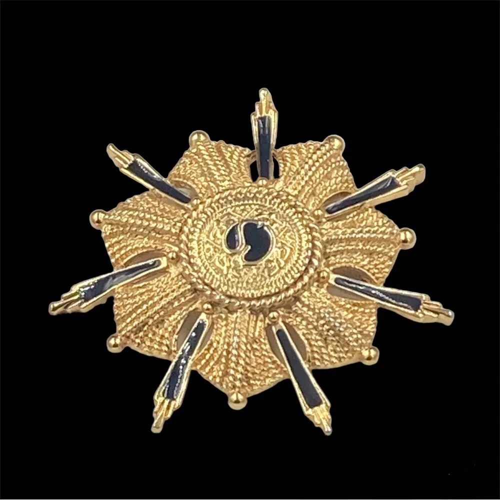 Stunning St. John Enamel Maltese Cross Brooch